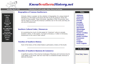 Desktop Screenshot of knowsouthernhistory.net