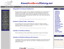 Tablet Screenshot of knowsouthernhistory.net